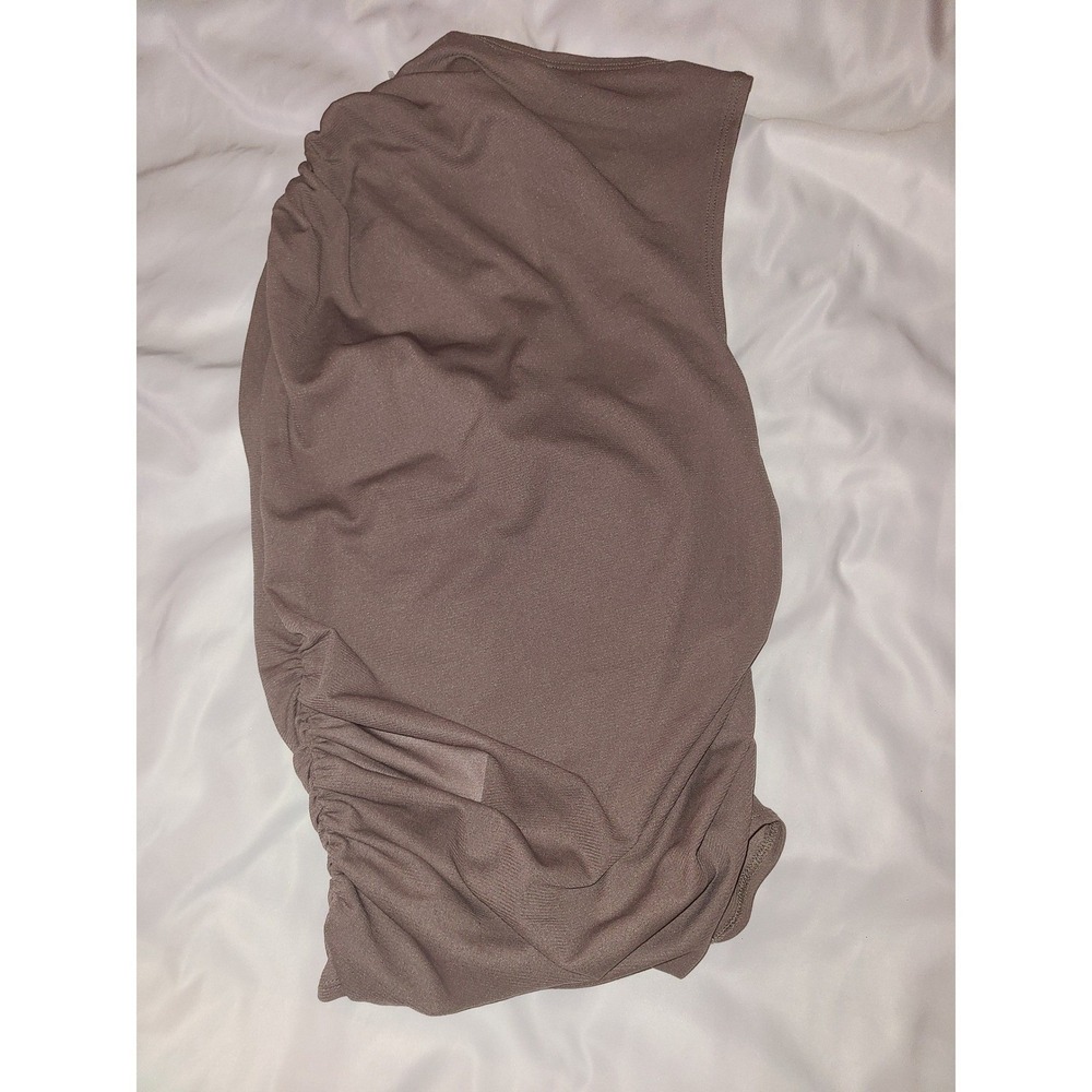 Abercrombie Fitch Brown Ruched Tank Top Size XS Sheer - Picture 4 of 16